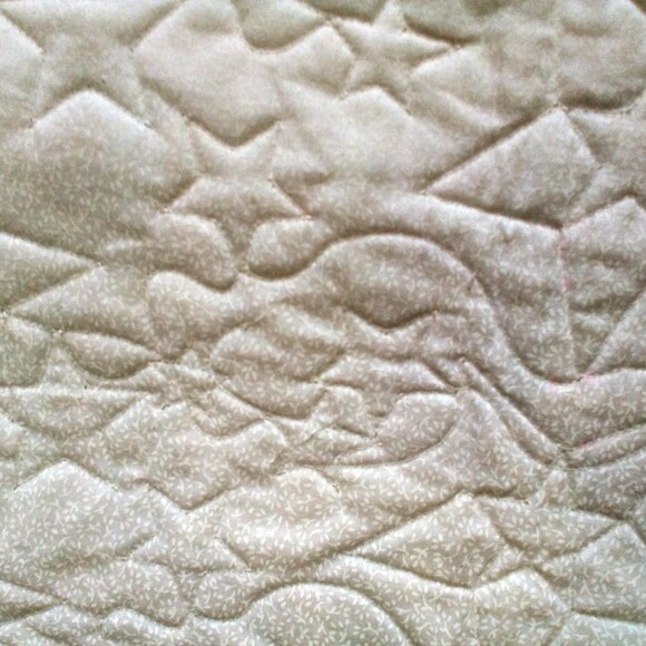 24"x48" Handmade Finished Snowman Baby Quilt Lap Quilt wall hanging cottage core - Picture 4 of 6